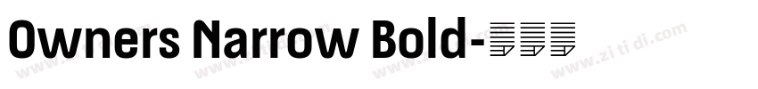 0wners Narrow Bold字体转换
